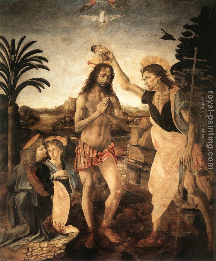 Leonardo Da Vinci : The baptism of christ
